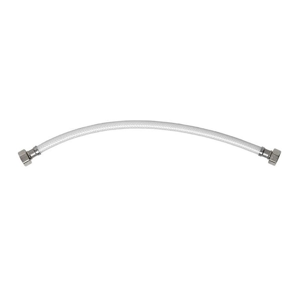 Thrifco Plumbing 1/2 Inch FIP X 1/2 Inch FIP X 20 Inch Long Flexible Braided PVC Riser 7642012 - main